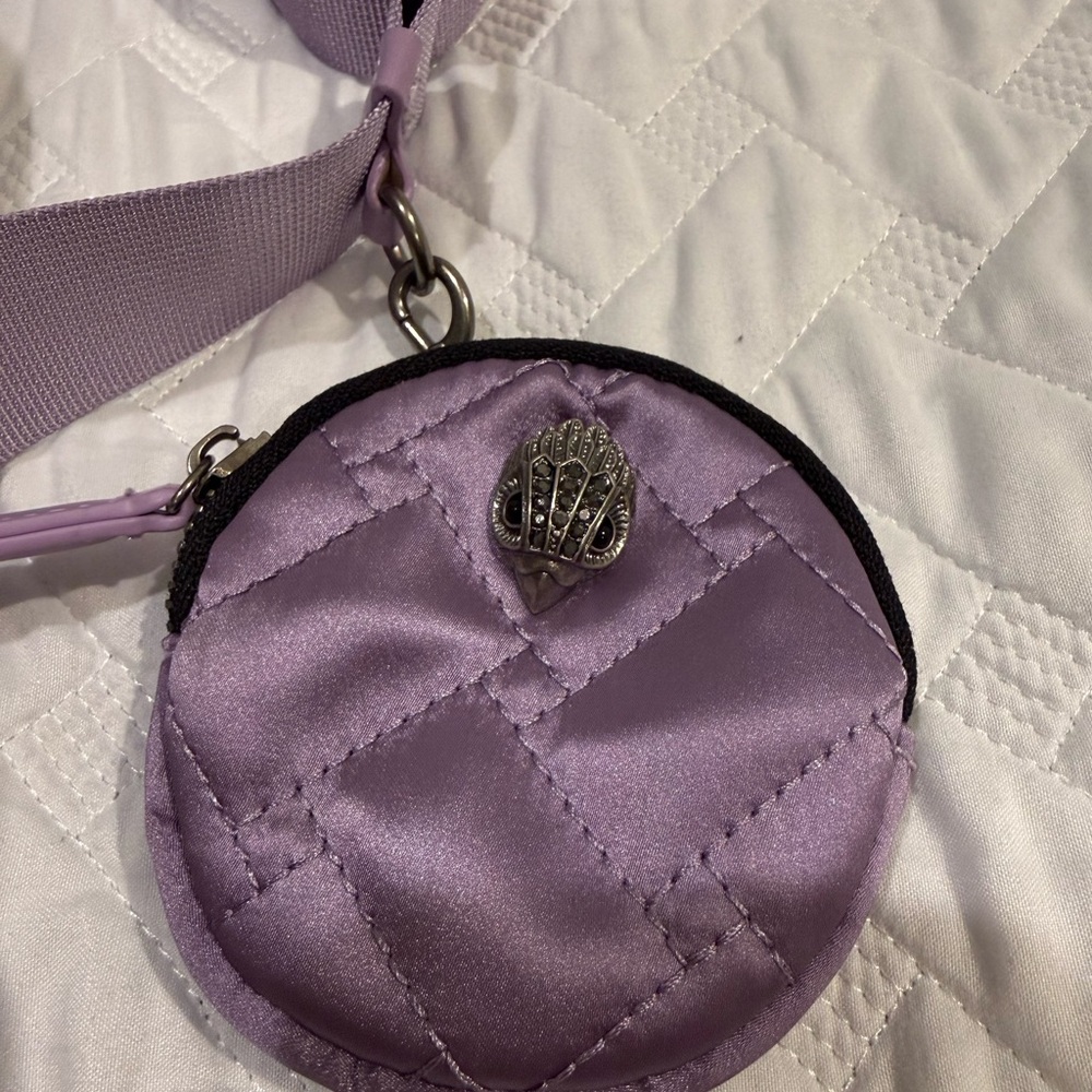Kurt Geiger Lilac Quilted Shoulder Bag - Picture 4 of 5